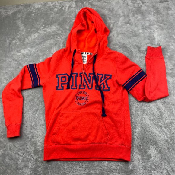PINK Victoria's Secret Tops - PINK Victoria's Secret Quarter Zip Hoodie Sweatshirt Women's XS
